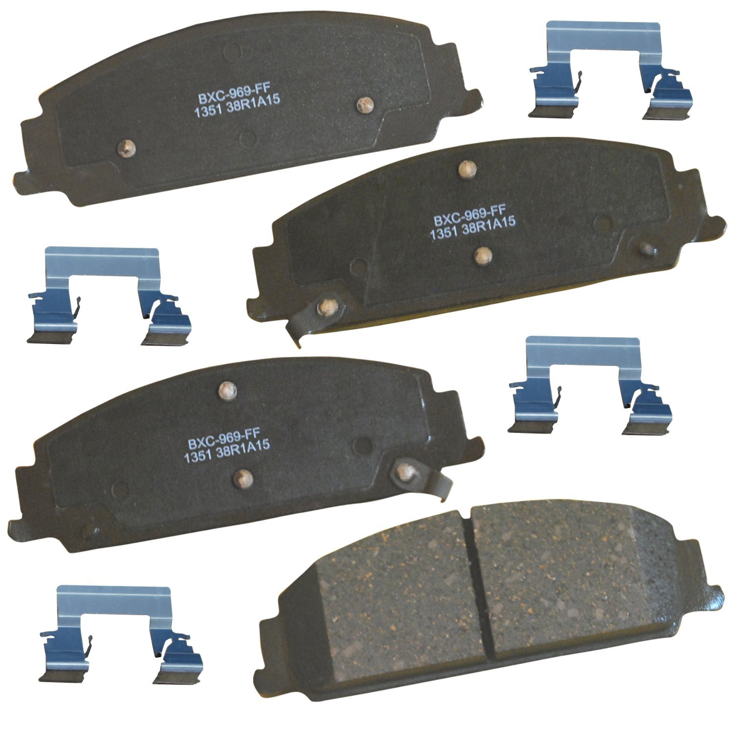 Bendix Premium SBC1351 Ceramic Front Brake Pads for Chevrolet Caprice 2012, Pontiac G8 2009-2008