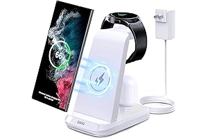 3-in-1 SWIO Wireless Charger for Samsung Smartwatches, Phones, and Buds