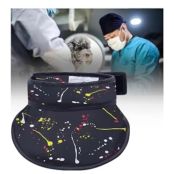 Black Xray Protection Radiation Thyroid Shield Collar,0.5mm Pb Lead Equivlancy Adjustable Ct Thyroid Shields