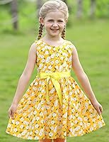 Vista 120 de Vestido de verano para niña, de algodón, con diseño floral