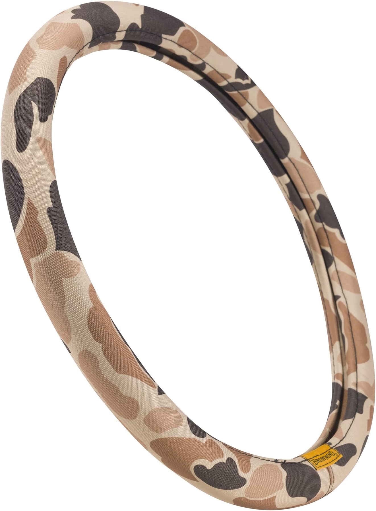 Browning Universal Fit Steering Wheel Cover for Car, Truck, and SUV, Durable Steering Wheel Protection, Arms Co. (Tan Duck Camo)