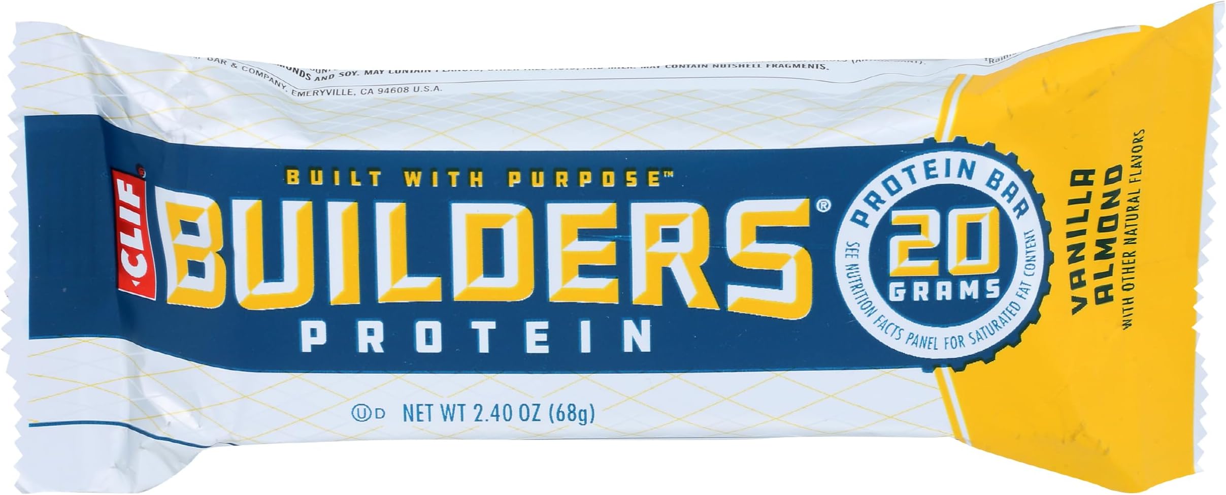 CLIF Builders Vanilla Almond Flavor Protein Bars