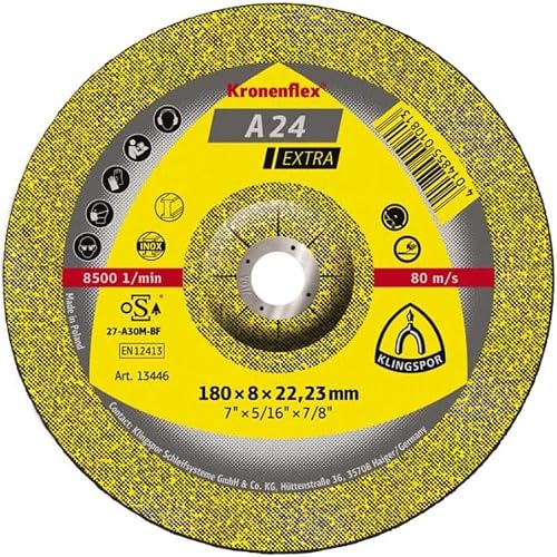 Klingspor Kronenflex 351252 A 24 Disques à ébarber pour métal universel X-LOCK 1