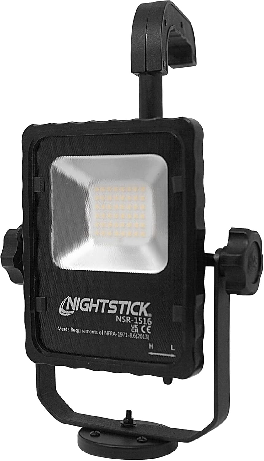 Nightstick NSR-1516 Scene Light w/Magnetic Base & Telescoping Handle - 2500L - Li-Ion - Black