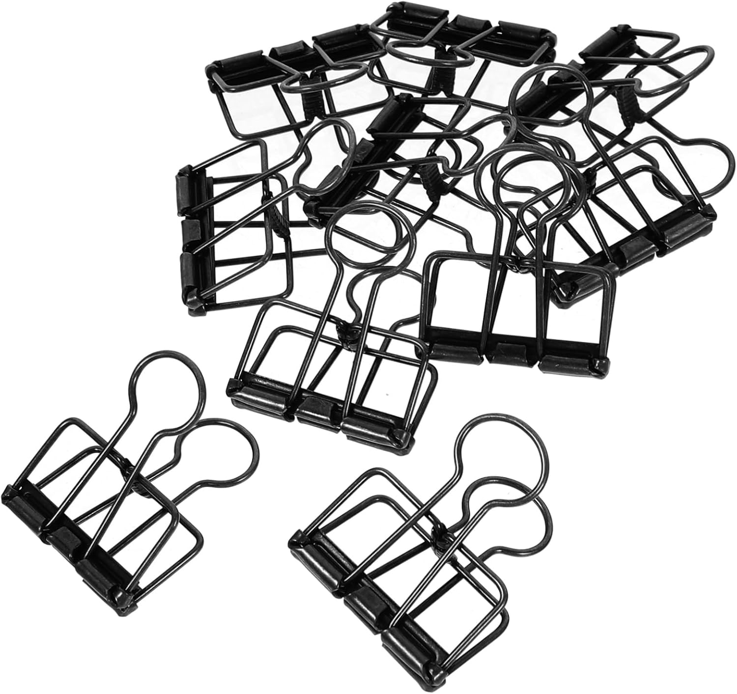 Hohopeti 10pcs Metal Document Book Binder Clip Paper Clamps Book Paper Clips Metal