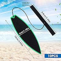 Vista 7 de Aster Paquete de 10 tablas de surf con dedo, mini juguetes de surf de viento, tablas de surf para dedos, surf el viento, tabla de surf con la punta