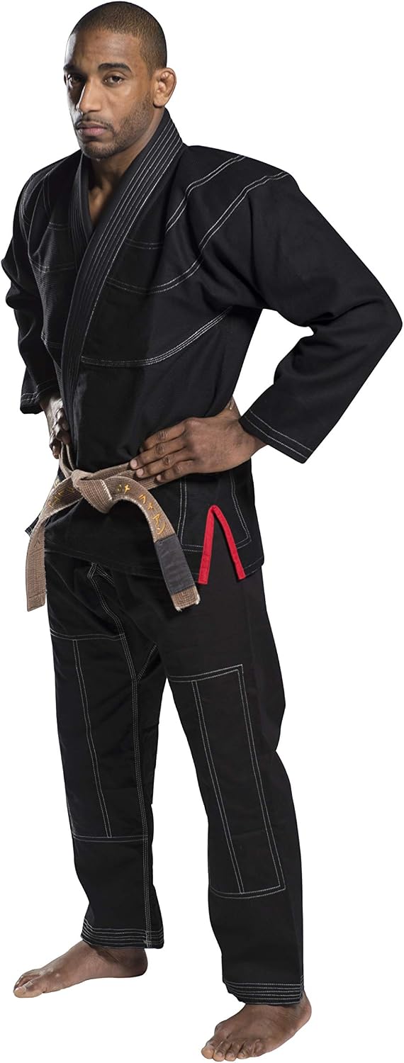 Ronin Brand Plain BJJ Gi - Unisex Brazilian Jiu-Jitsu Gi - - 100% Finest Pre Shrunk Cotton 420 GSM Pearl Weave Material