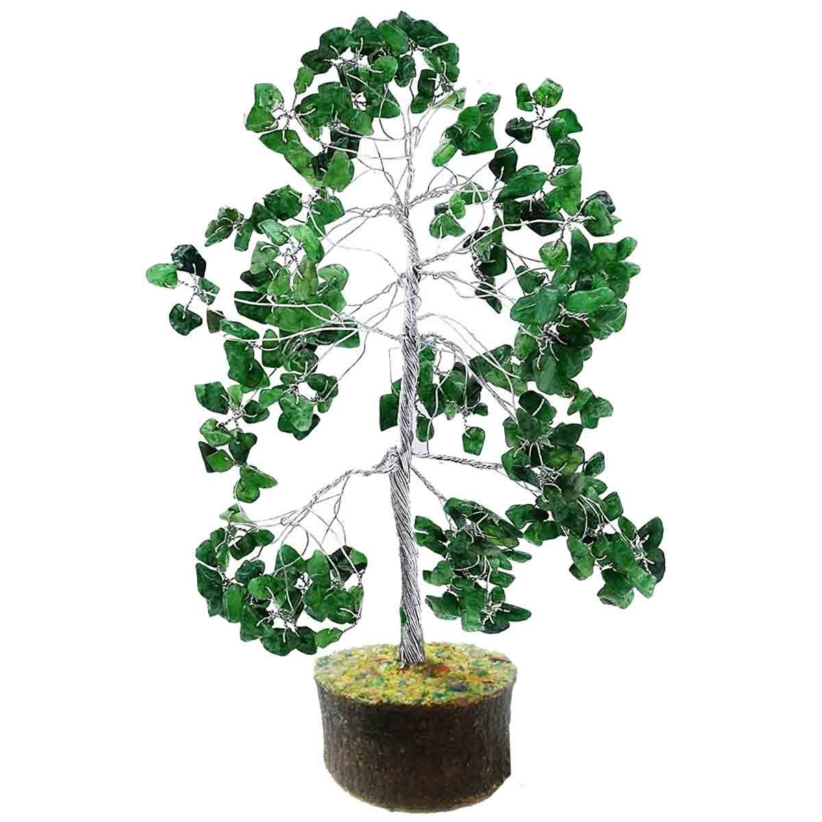 Green Onyx Stone Tree Healing Crystals Stones Reiki Tree Reiki Spritual Gift With Gift PouchBy Mangalam House