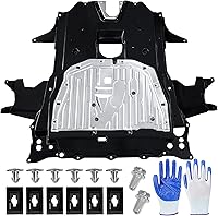 JkorkM 74110-TBA-A00 Engine Splash Guard for Honda Civic 2016-2021 - Durable OEM Replacement with Hardware