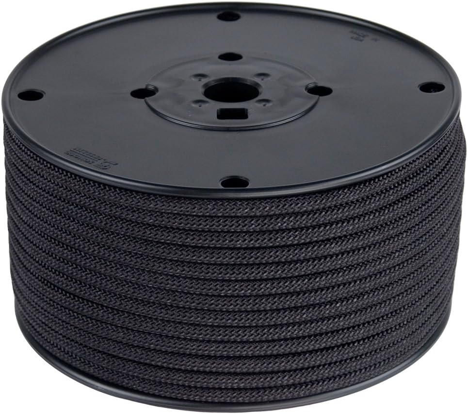 Bluewater Titan Cord with Dyneema 5mm - Solid Black 25m