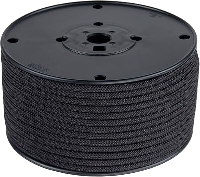 Bluewater Titan Cord with Dyneema 5mm - Solid Black 25m