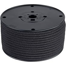 Bluewater Titan Cord with Dyneema 5mm - Solid Black 25m
