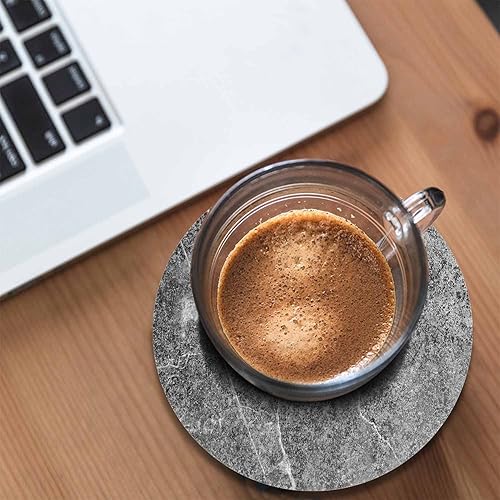 Miniatura 4 de Posavasos de mármol gris para bebidas, mesa de café de oficina, grunge, textura de rayado, mármol gris, arte moderno, decoración de sala de estar,