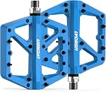 LYCAON Pédales à vélo - Vélo antidérapant à vélo de montagne MTB Pédale, Nylon durable avec pédalos plats en fibre pour vélo universel scellé de 9/16" MTB BMX VTT City Curiser Bike