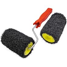 2 Pcs 4 Inch Drywall Compound Roller Cover with Roller Frame