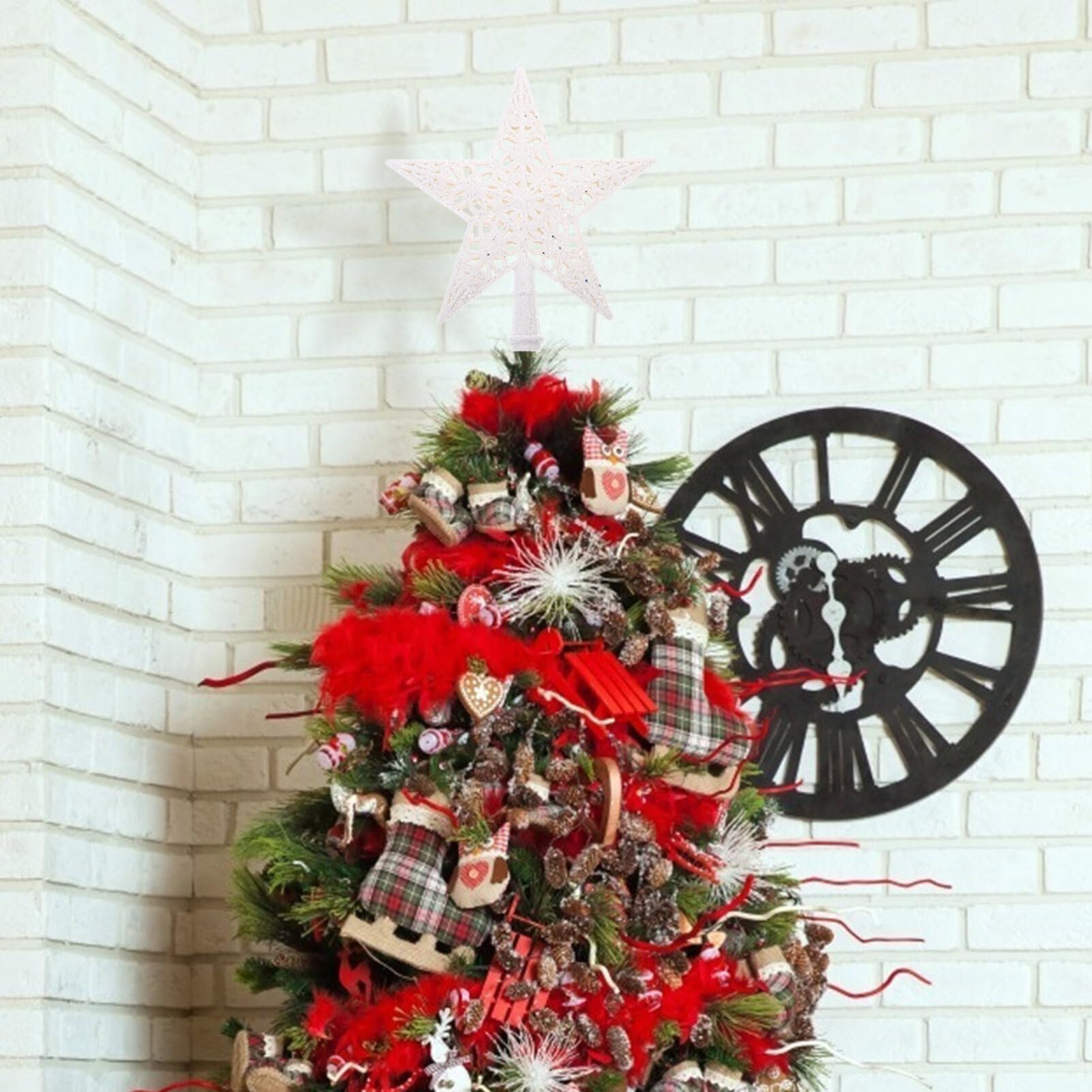 Amazon.de: ABOOFAN Weihnachtsstern-anhnger Vintage-weihnachtsstern  Filigraner Stern Fr Baumspitze Weihnachtsbaumstern-Dekoration  Weihnachtsstern Fr Baumtopper Leichter Stern Aus Hochwertigem Mater