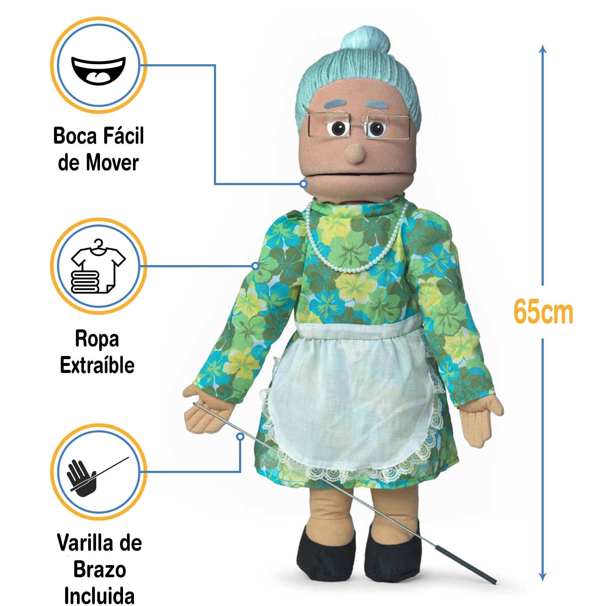 Granny Hispanic 25 Full Body Puppet by Silly Puppets