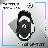 Logitech G G502 X Plus Lightspeed Souris Gaming RVB sans Fil - Souris Optique Boutons Hybrides LIGHTFORCE, LIGHTSYNC RVB, Capteur Gaming Hero 25K, Compatible avec PC - macOS/Windows - Noir - 4