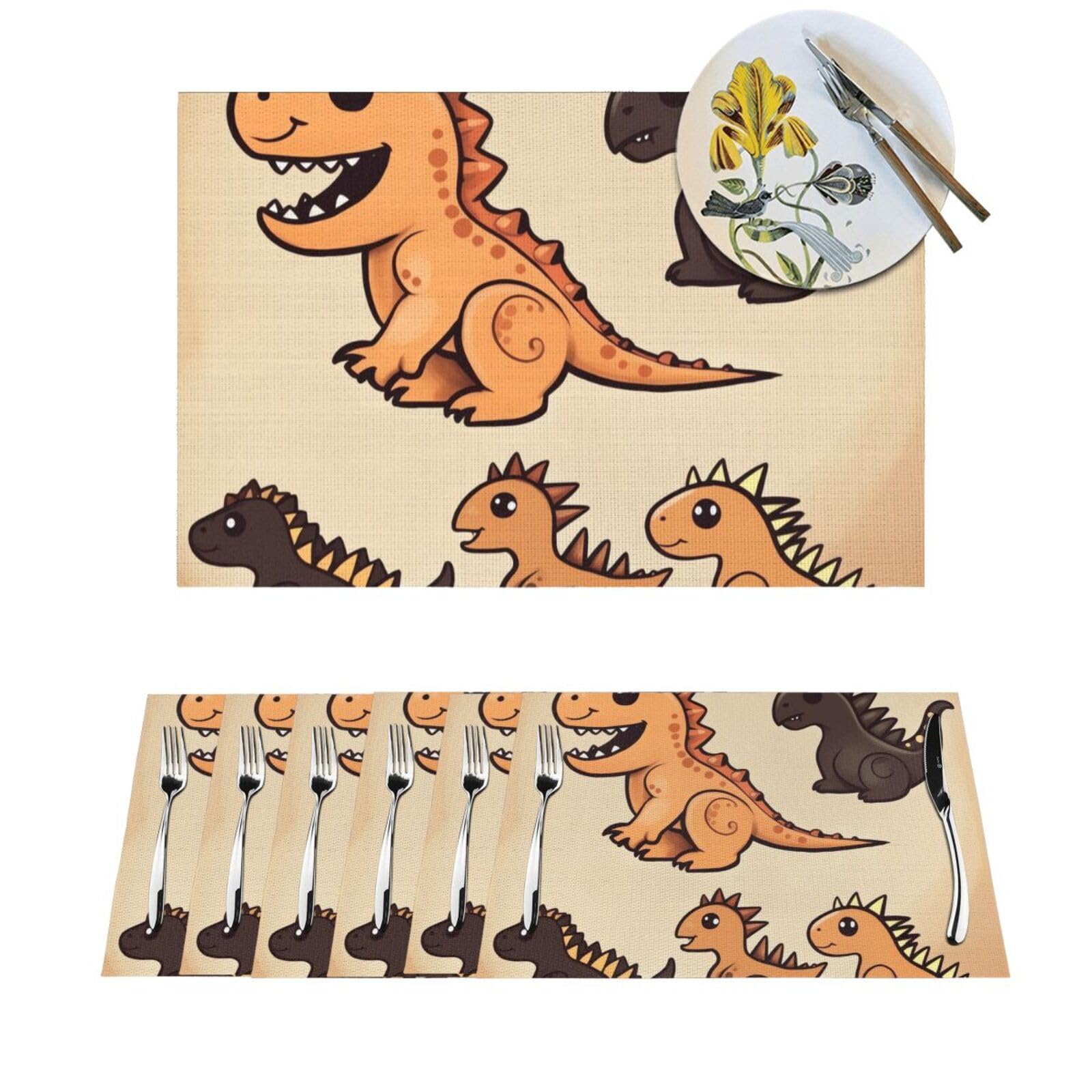 Sets de table en PVC résistant à la chaleur et lavables pour enfants