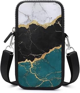 Stylish Phone Crossbody Bag All In One Compact Wallet Phone Holder With Zipper