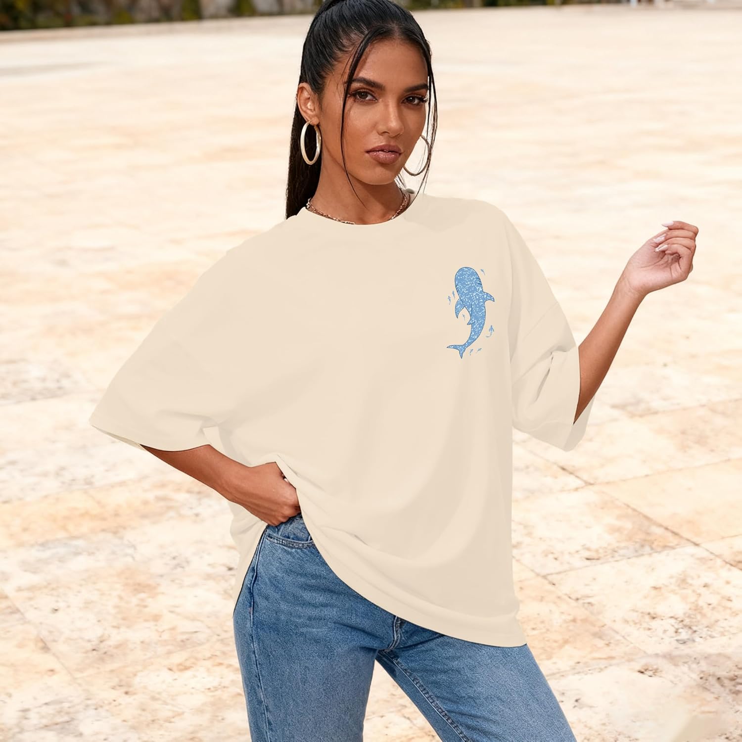 Overiszed Christian Shirts for Women God is Good Shirt Religious Faith Short Sleeve Tops Bible Verse Inspirational Tee - Image 2