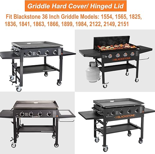 Miniatura 5 de BBQ Future Clear View - Tapa de parrilla para parrilla Blackstone de 36 pulgadas, cubierta dura para parrilla Blackstone de 36 pulgadas, estación de