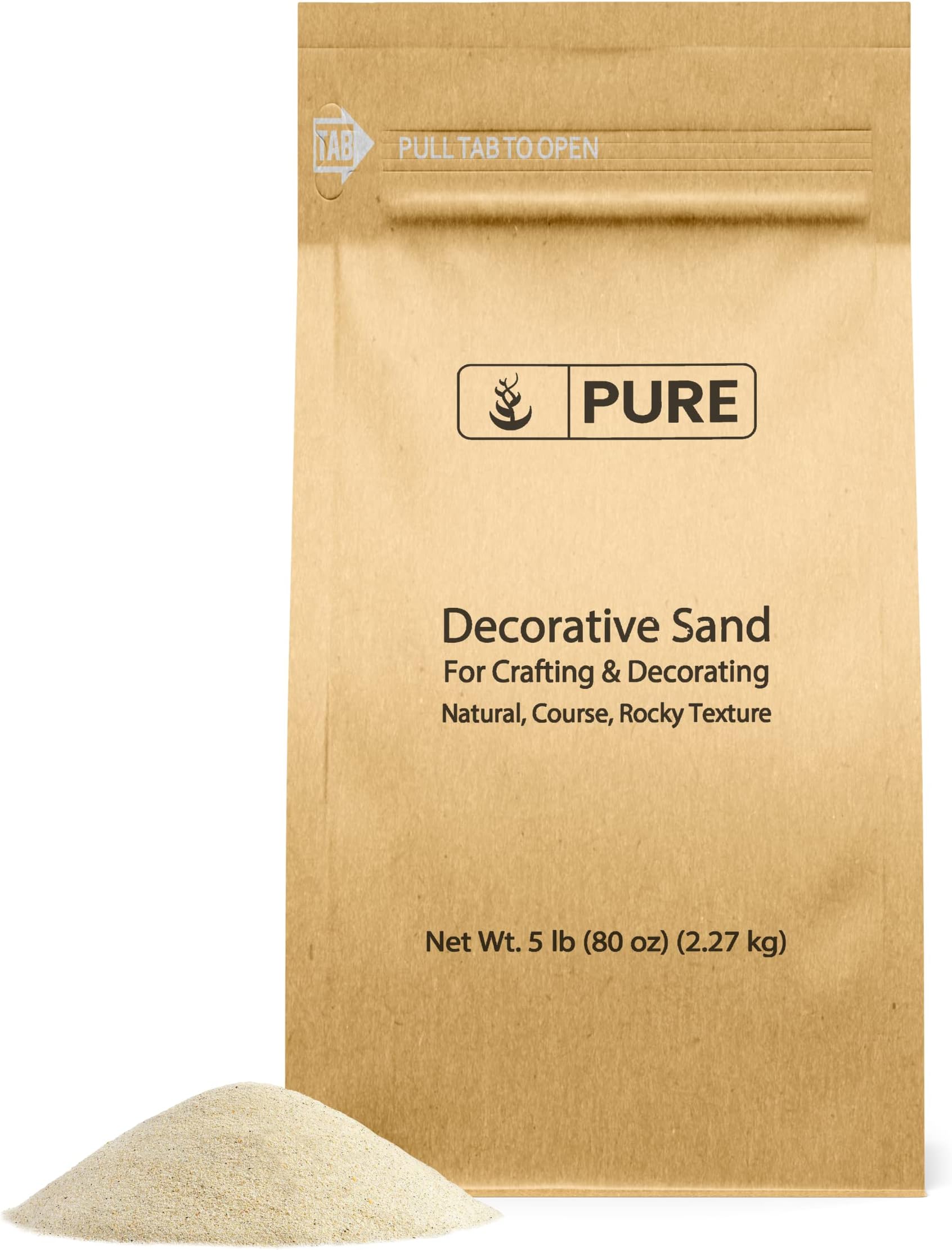 PURE ORIGINAL INGREDIENTS Decorative Sand (5 lb.) by Pure, Real Sand for Use in Crafts, Decor, Vase Filler