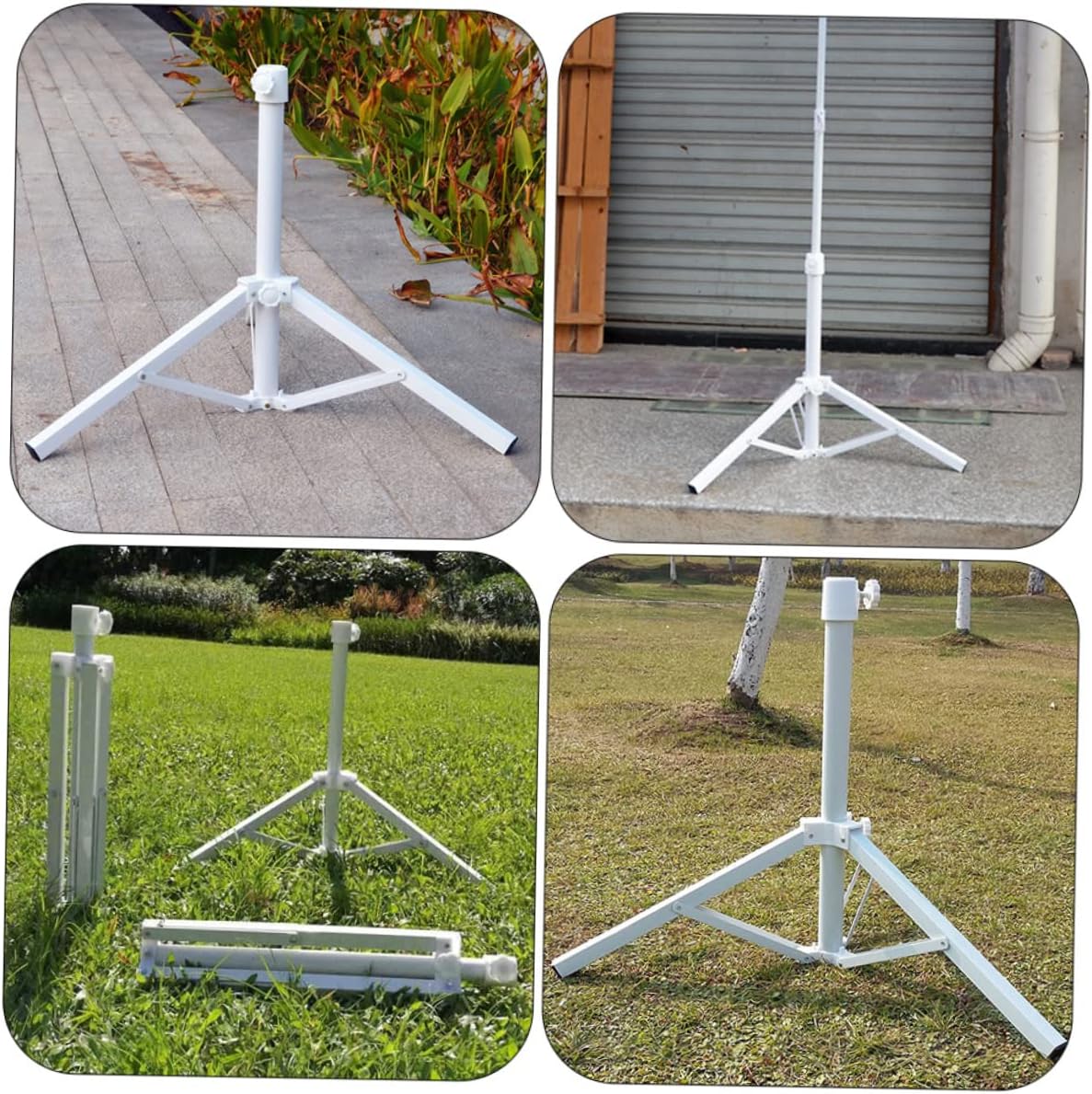 Beach Umbrella Stand Stable Iron Support Base for Sunshade Easy Installation for Garden Beach Camping Durable Lightweight Design Suitable for Patio Advertising Umbrellas