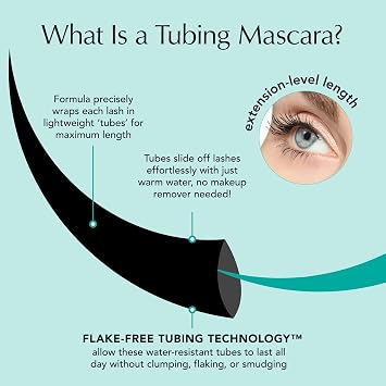 Thrive Causemetics Liquid Lash Extensions Mascara, Makeup Gift Set, Tubing Mascara Lengthening, Volumizing, Smudge Proof, No Clumping or Flaking, Cruelty Free, Whitney (Charcoal Grey)