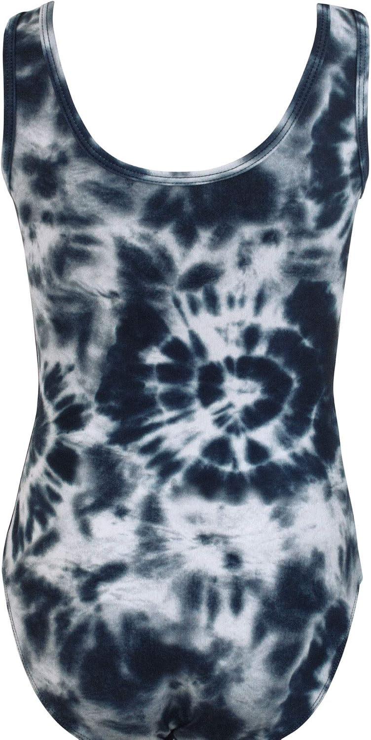 k-Bee Leotards Tie Dye Navy Girl's Gymnastics Leotard
