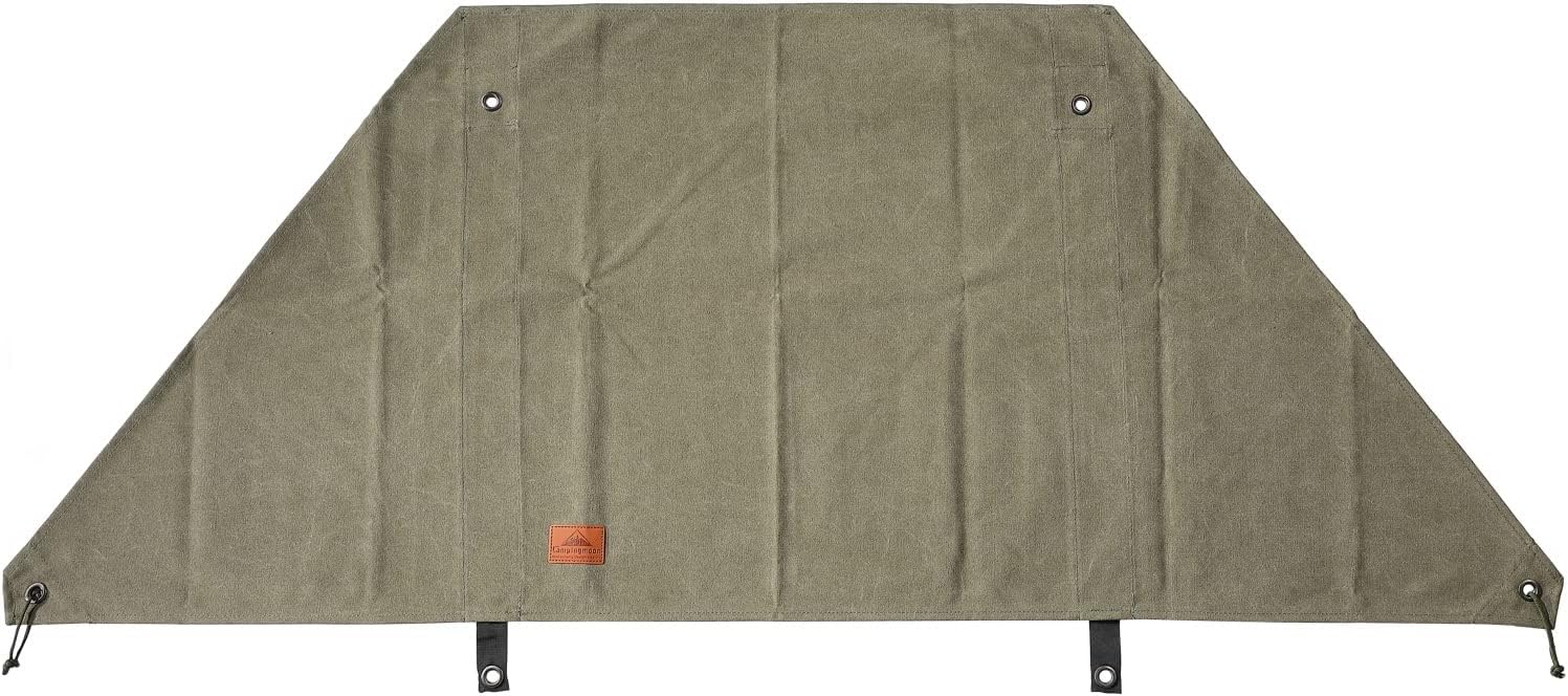キャンピングムーン(Camping Moon) 焚き火 リフレクター 風防 陣幕 帆布製 交換用 ポール径φ20mm迄 陣幕自作 DIY用 カーキ色