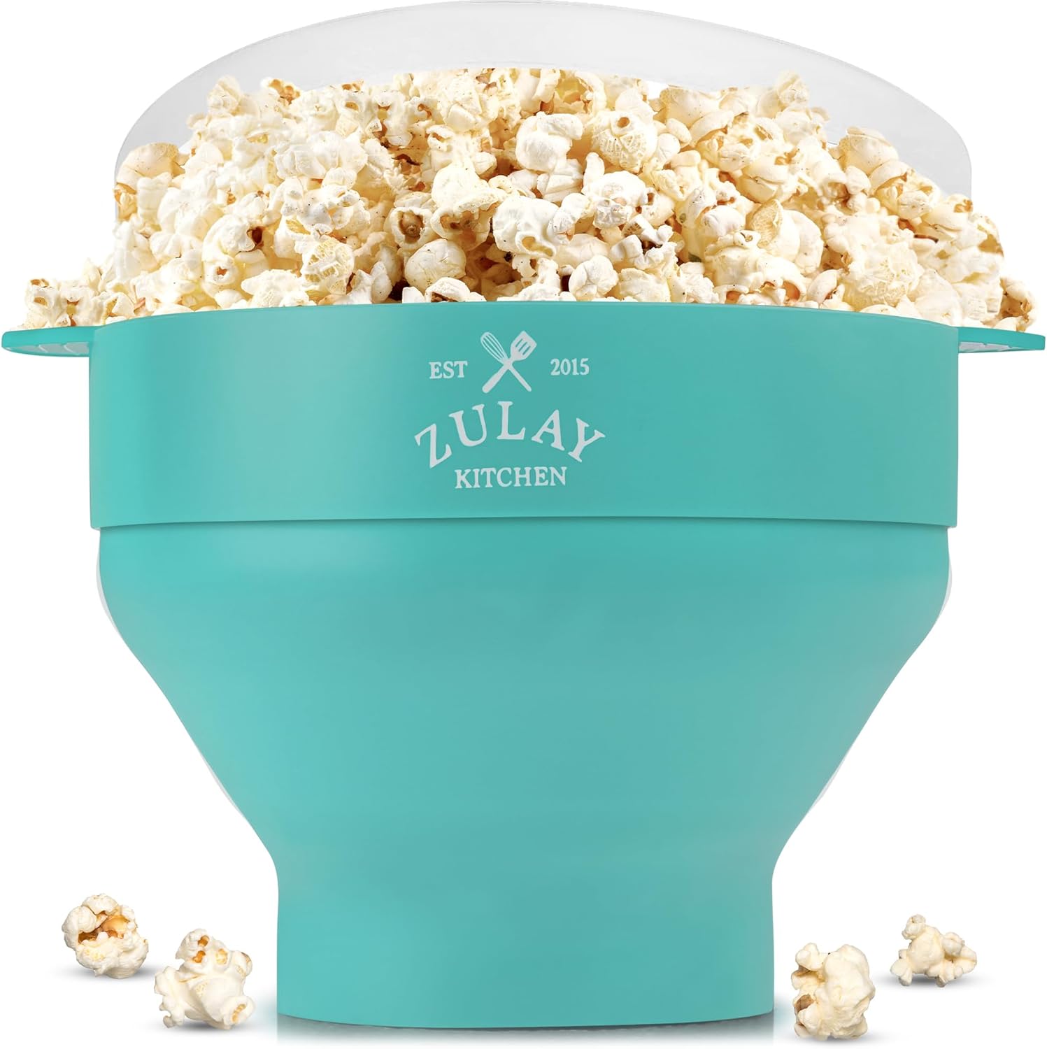 Zulay Microwave Popcorn Popper BPAFree Silicone Popcorn