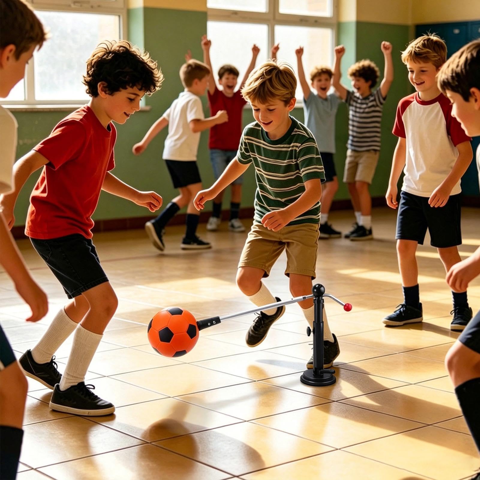 Fußball Trainingsball mit Ständer und Beweglichkeitstrainingsgerät | Outdoor Fußball-Jongliertrainer Geeignet für Erwachsene Frauen Männer Sportler Jugendliche drinnen und draußen Hof, Garten