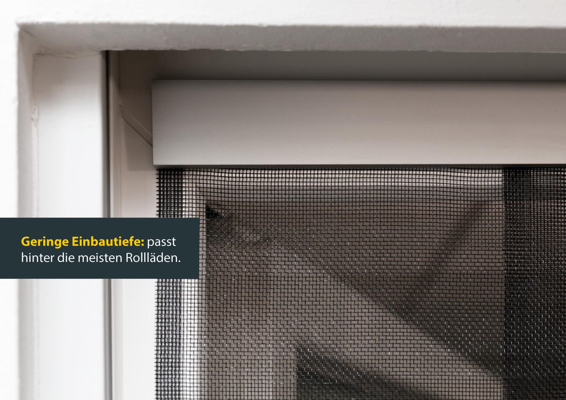 Schellenberg Insektenschutz Teleskopvorhang PREMIUM, 120 x 250 cm, Anthrazit, inkl. Klettband, für Balkon- und Terrassentüren, individuell anpassbar, 50665
