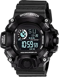 SELLORIA Digital Watch with M2 Shockproof Multi-Functional Automatic 2 Color Army Strap Waterproof