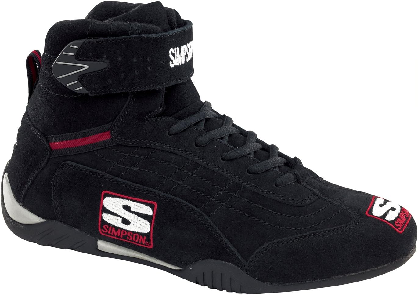 Simpson Racing AD130BK Adrenaline Black Size 13 SFI Approved Driving Shoes