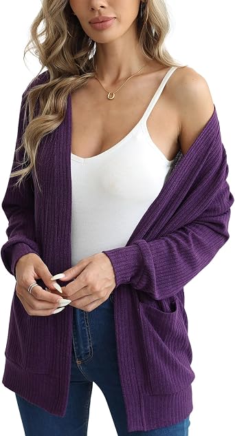 Argstar Womens Cardigan Sweaters with 4 Pockets Available in Inner Pocket