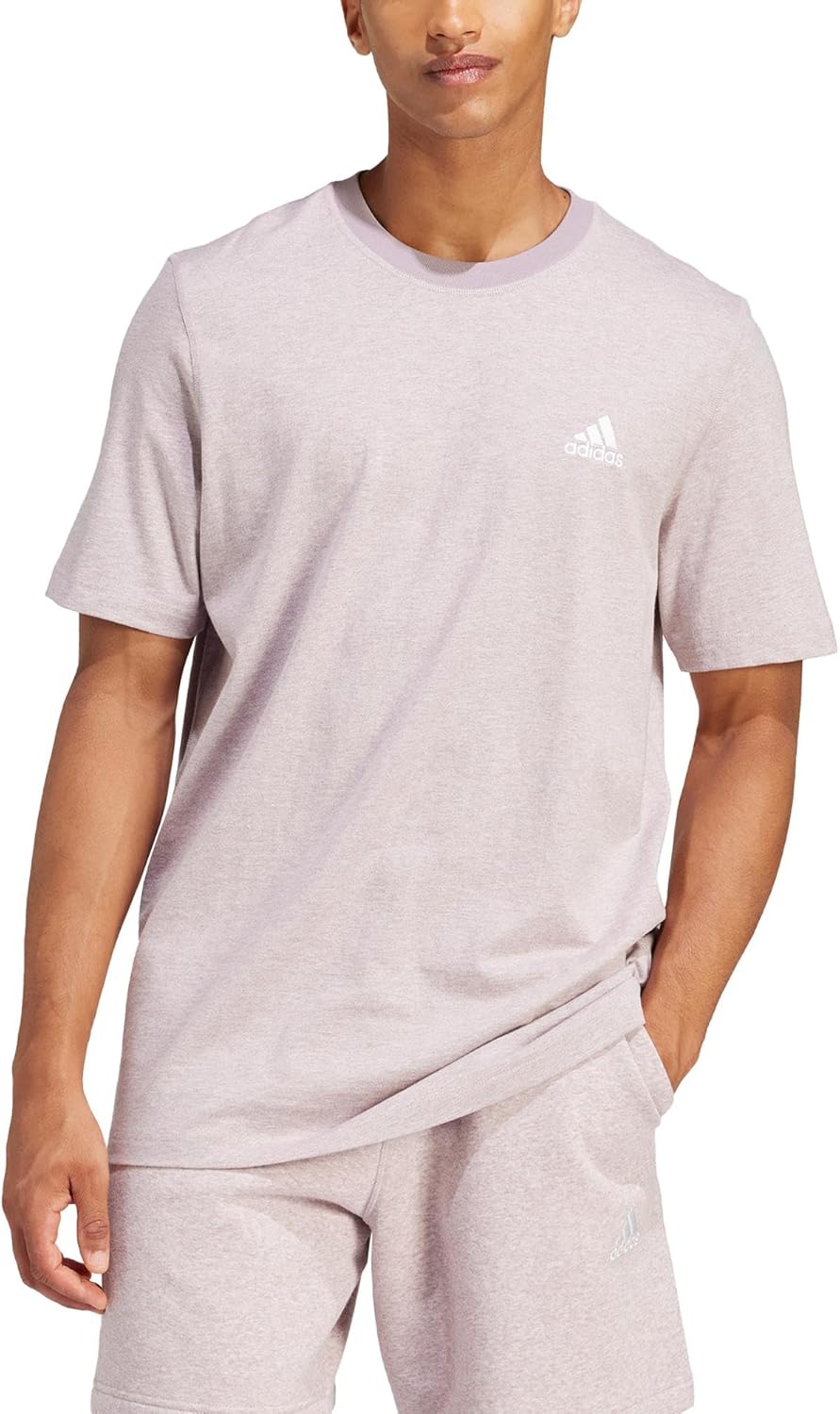 Adidas Mens Seasonal Essentials Melange T-Shirt - Image 4
