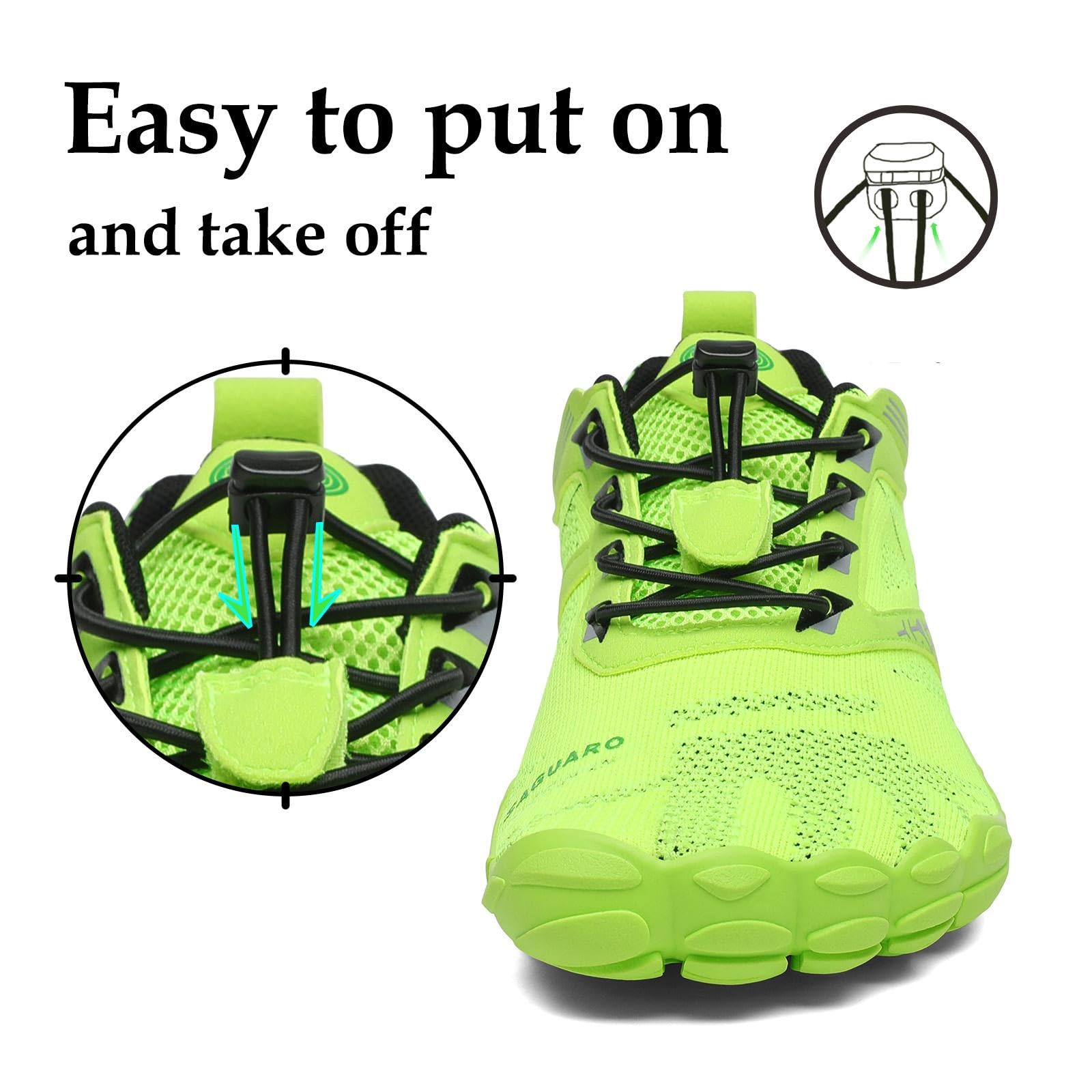 SAGUARO Scarpe Barefoot Minimaliste Uomo Donna - Scarpe Scogli Leggere Traspiranti Antiscivolo - con Padelle Larghe e Zero Gocce