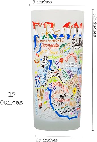 Miniatura 9 de catstudio Vaso para beber Río de Janeiro  Obra de arte inspirada en la geografía impresa en una taza esmerilada