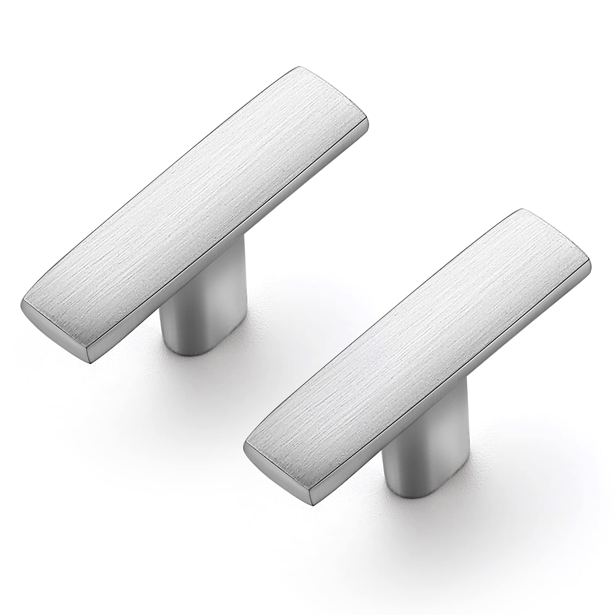 Ravinte 1-3/4 Inch Curved Cabinet Pulls Kitchen Cupboard Hardware Zinc Alloy Brushed Nickel Cabinet Pulls 1.75”Length,10 Pack