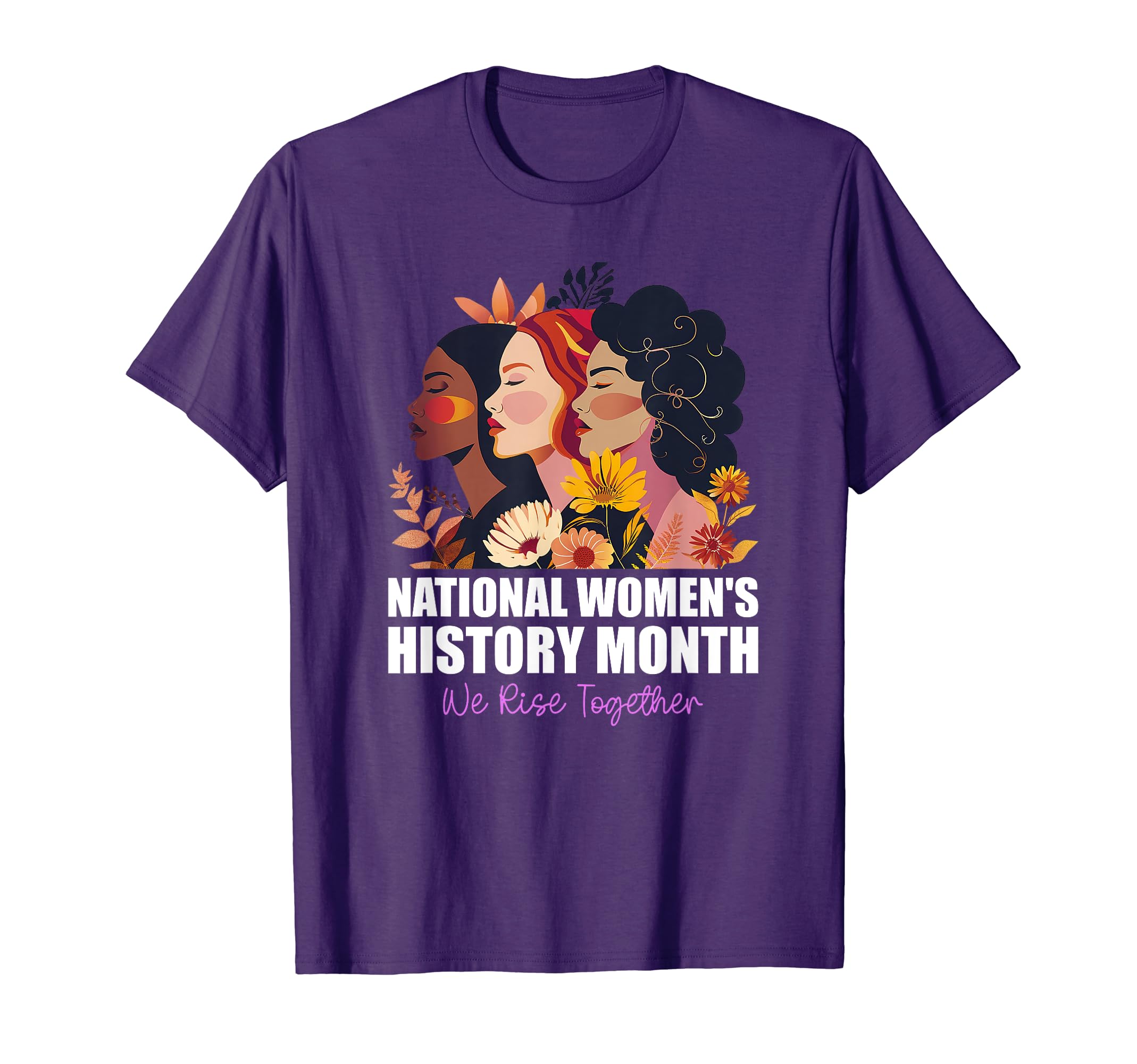 National Women's History Month 2025 Collection.Feminist National Women's History Month 2025 Embrace Equity T-Shirt