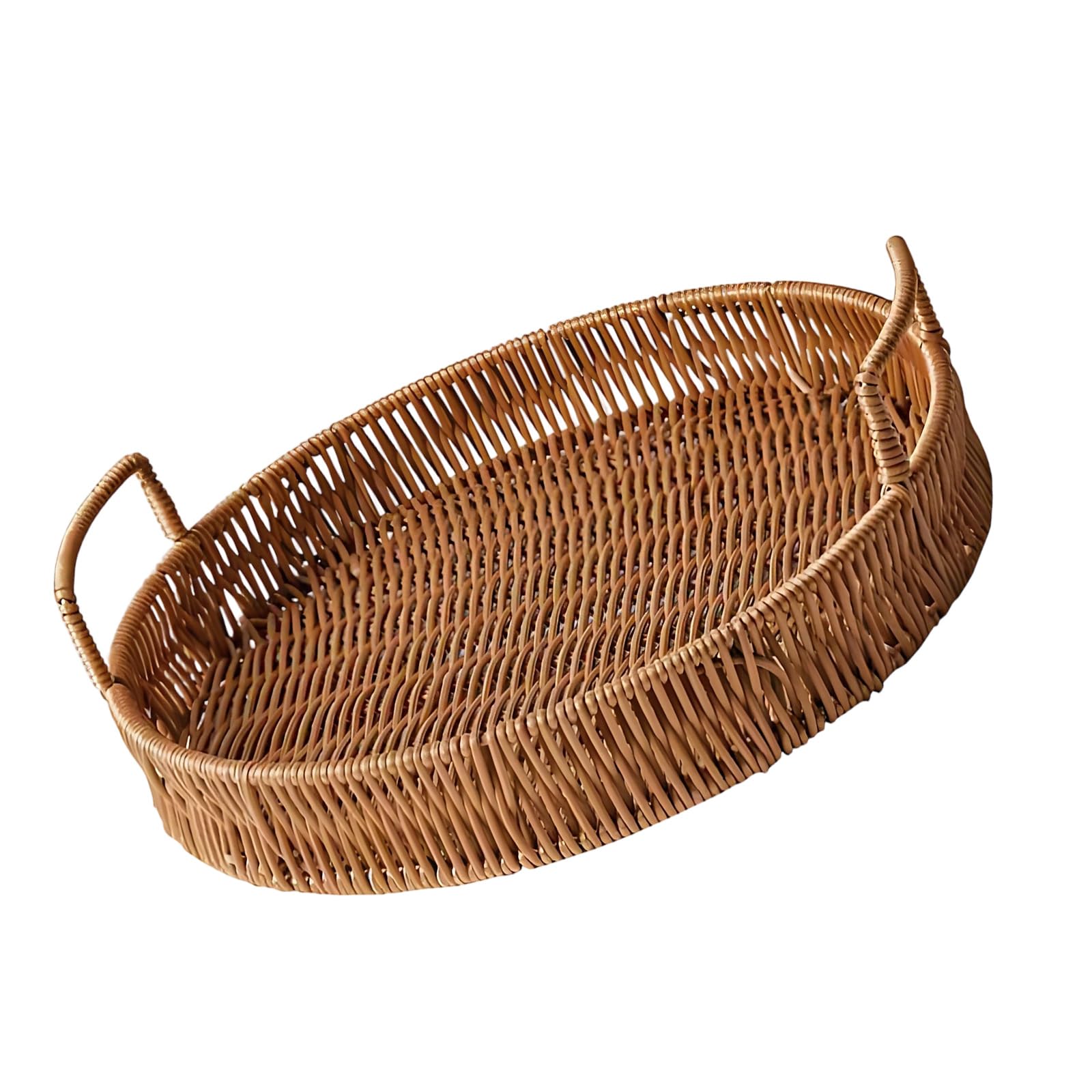 Linvimia Multipurpose Storage Bin for Fruits Candy and Cosmetics in Handwoven Aesthetic Home Decoration Permanent Treat Holder