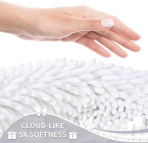 Miniatura 153 de Yimobra Juego de 2 alfombras de baño, alfombra de baño suave y absorbente y alfombra de inodoro en forma de U con respaldo antideslizante, alfombras