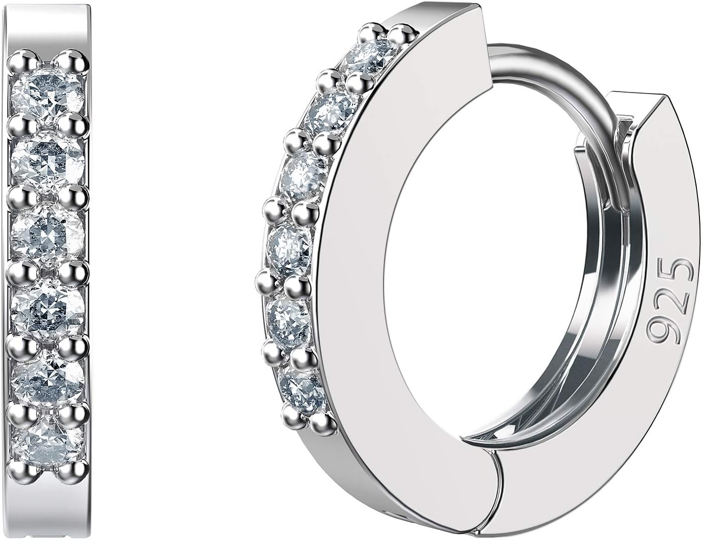 6mm Hoop Earrings Tiny Cartilage Huggie Earrings for Women Hypoallergenic Piercing Mini Sleeper Earrings for Girls Men Teens