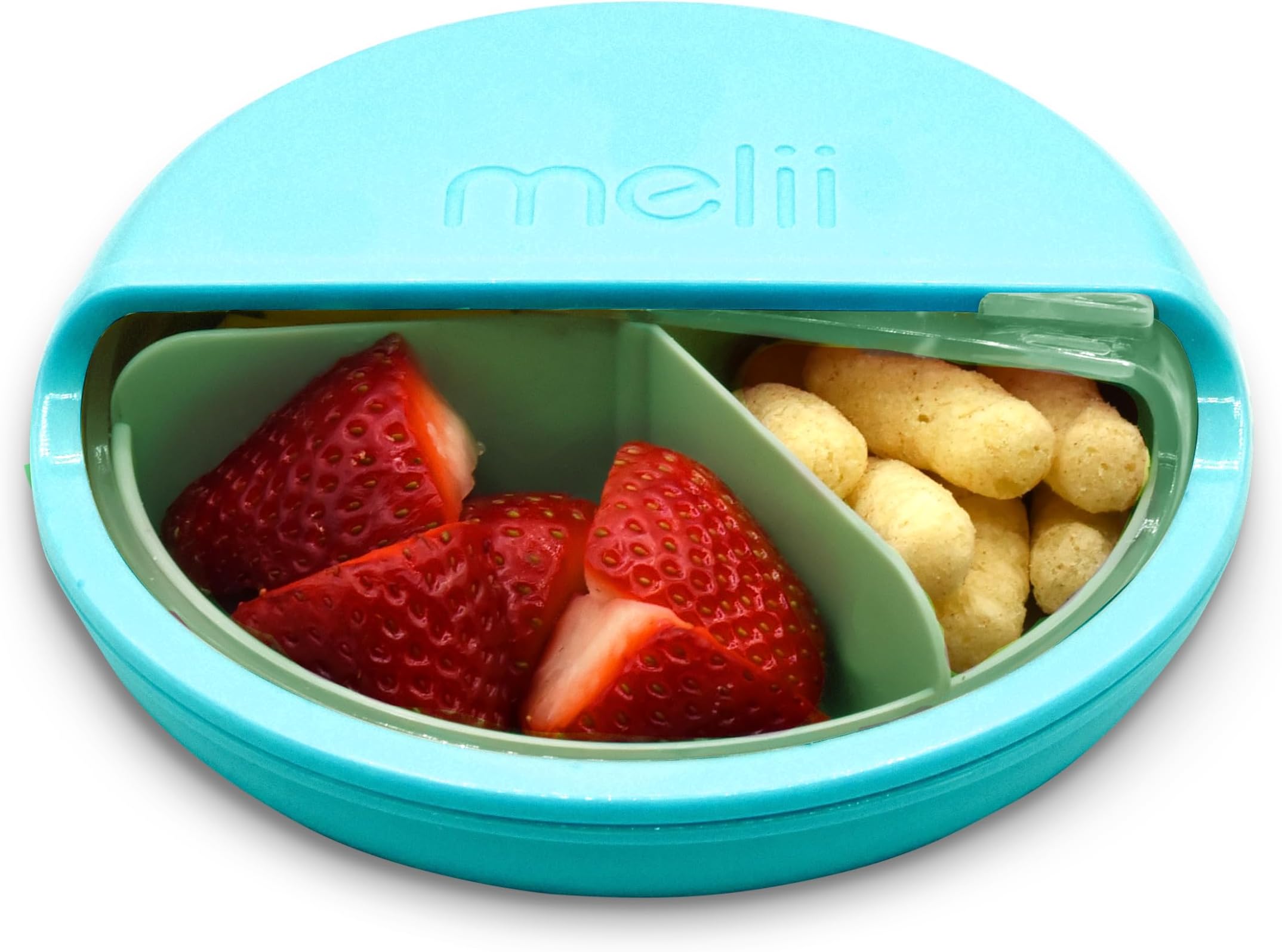 melii Spin Snack Container - BPA-Free, Dishwasher Safe Snack Container for On...