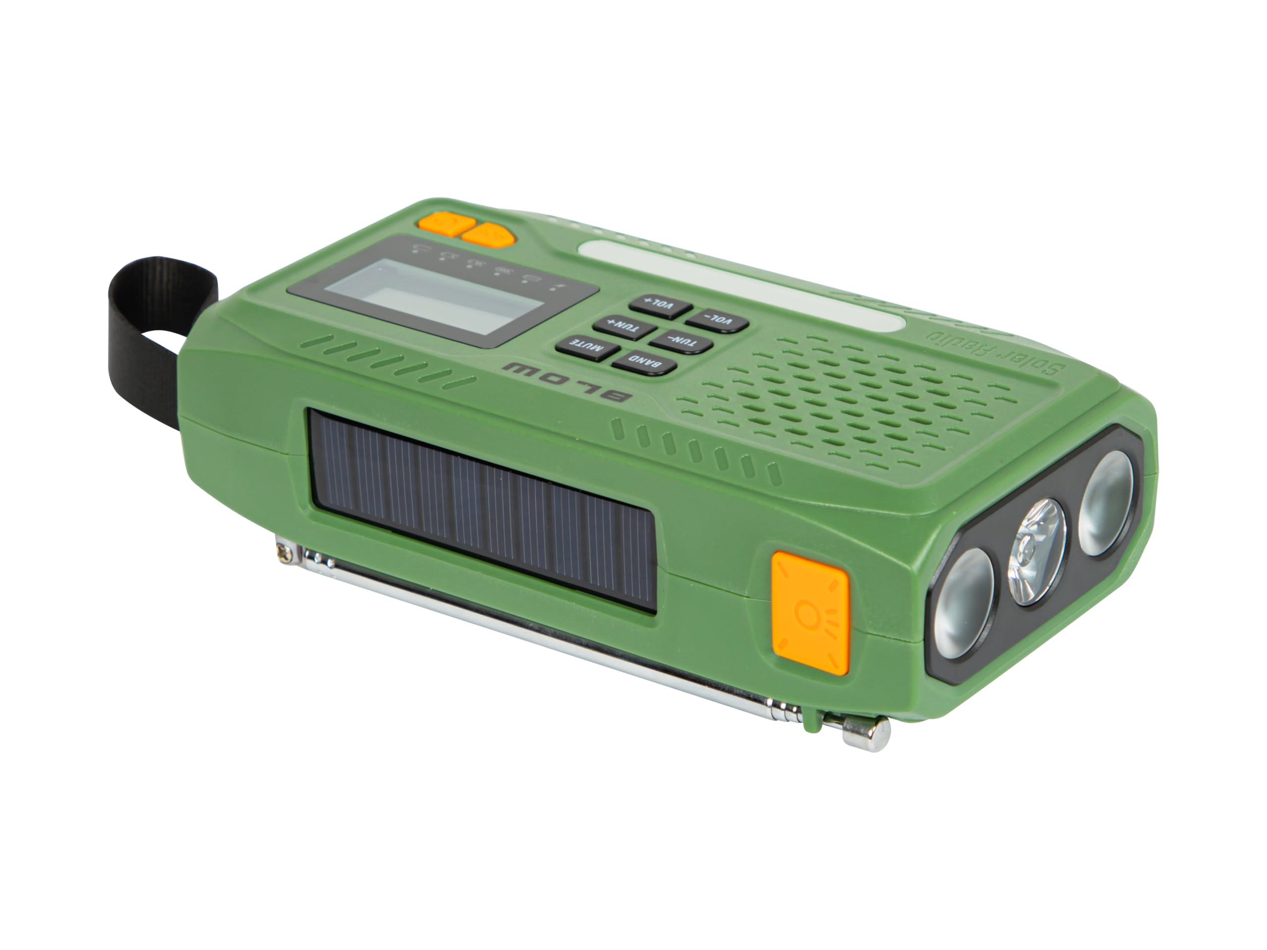 BLOW RADIO SOLARNE BUDOWLANE KEMPINGOWE AM/FM DYNAMO LATARKA POWERBANK USB SOS