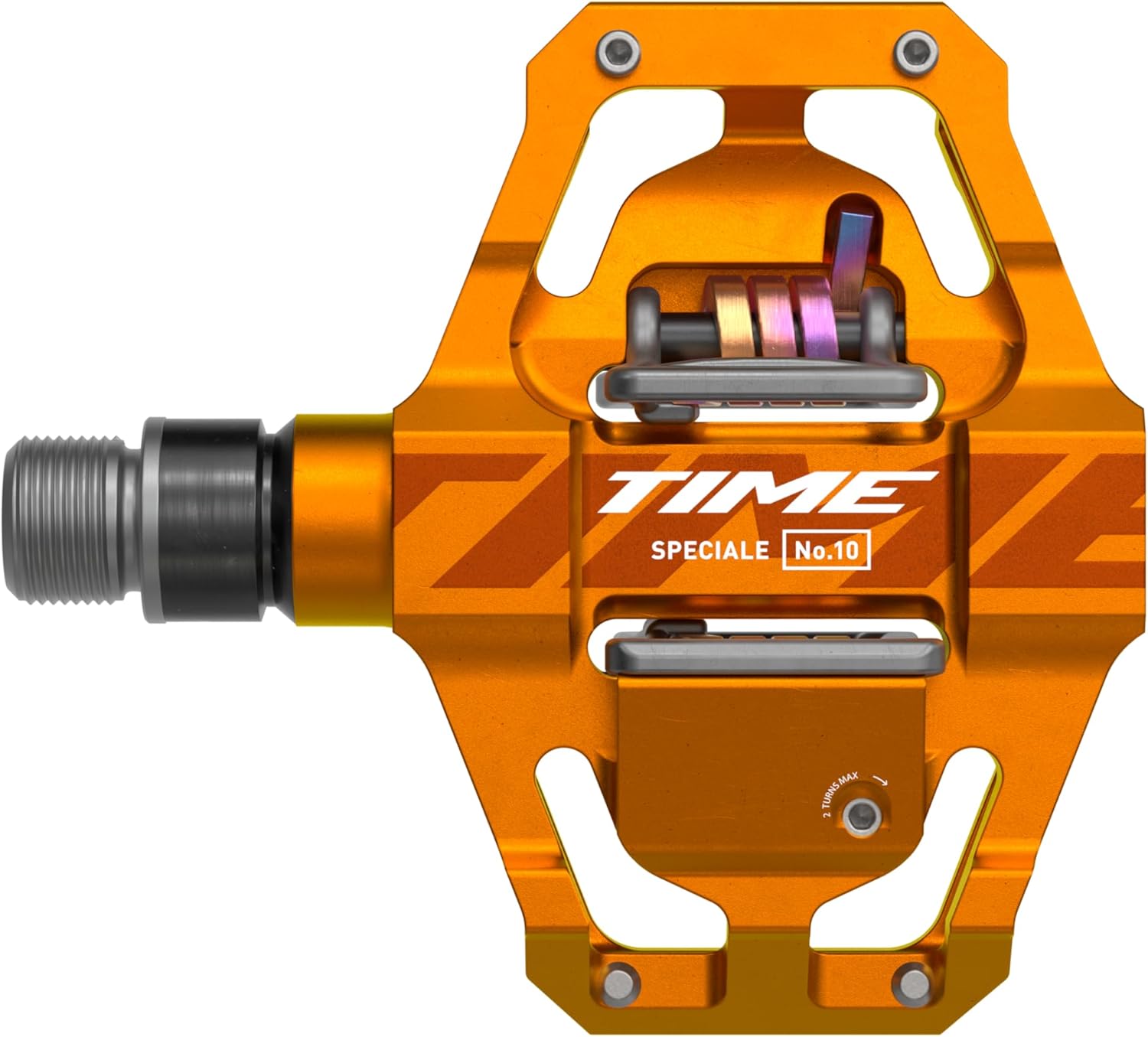 Time Speciale 10 Pedals Aluminum 9/16 Tangerine Small