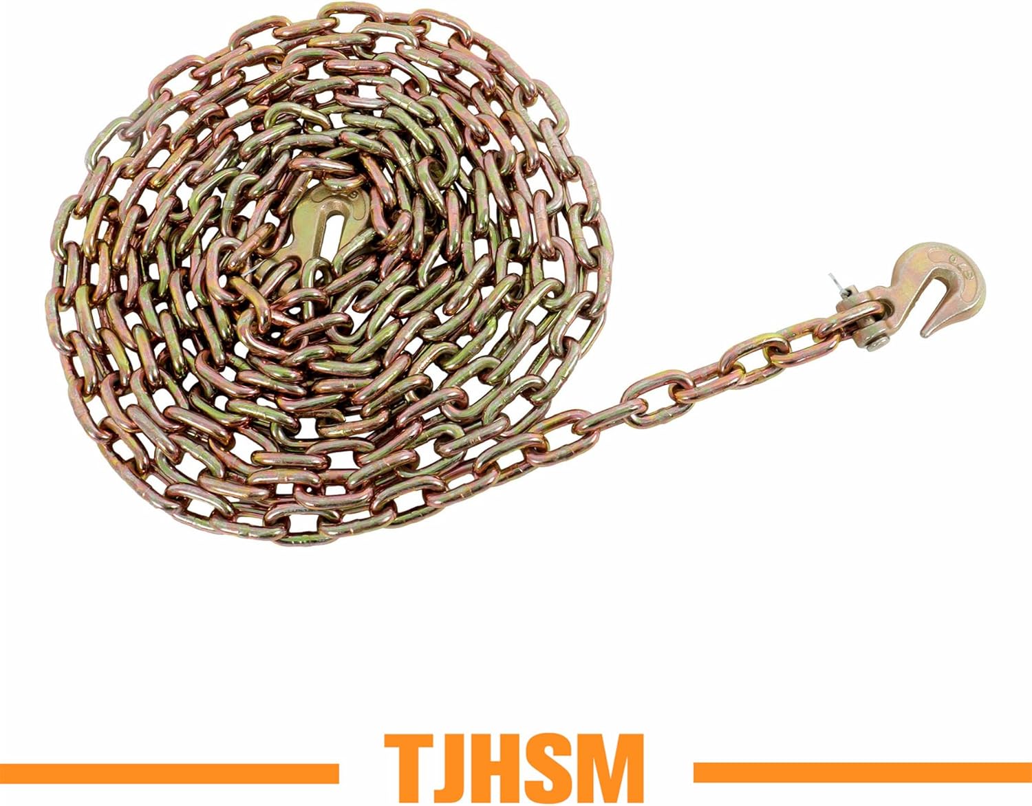 G70 5/16" 20' Truck Tow Chain Replacement for Truck Trailer Cargo Transportation Towing Vehicle
