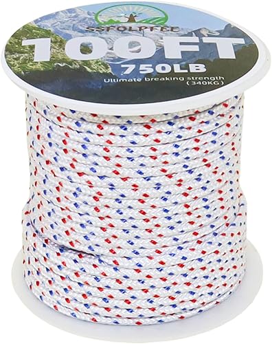 Miniatura 2 de Cuerda de arranque de retroceso de alta resistencia, 0.157 in × 100 pies, cable de tracción resistente para Briggs & Stratton, Honda, generador,